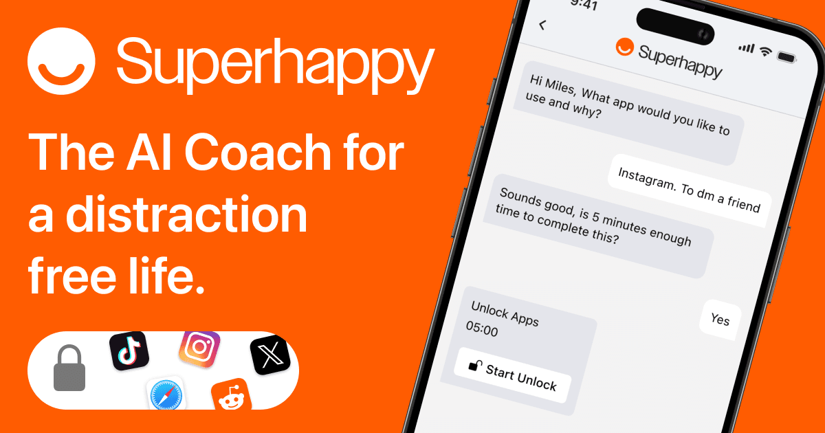 Superhappy AI coach app preview